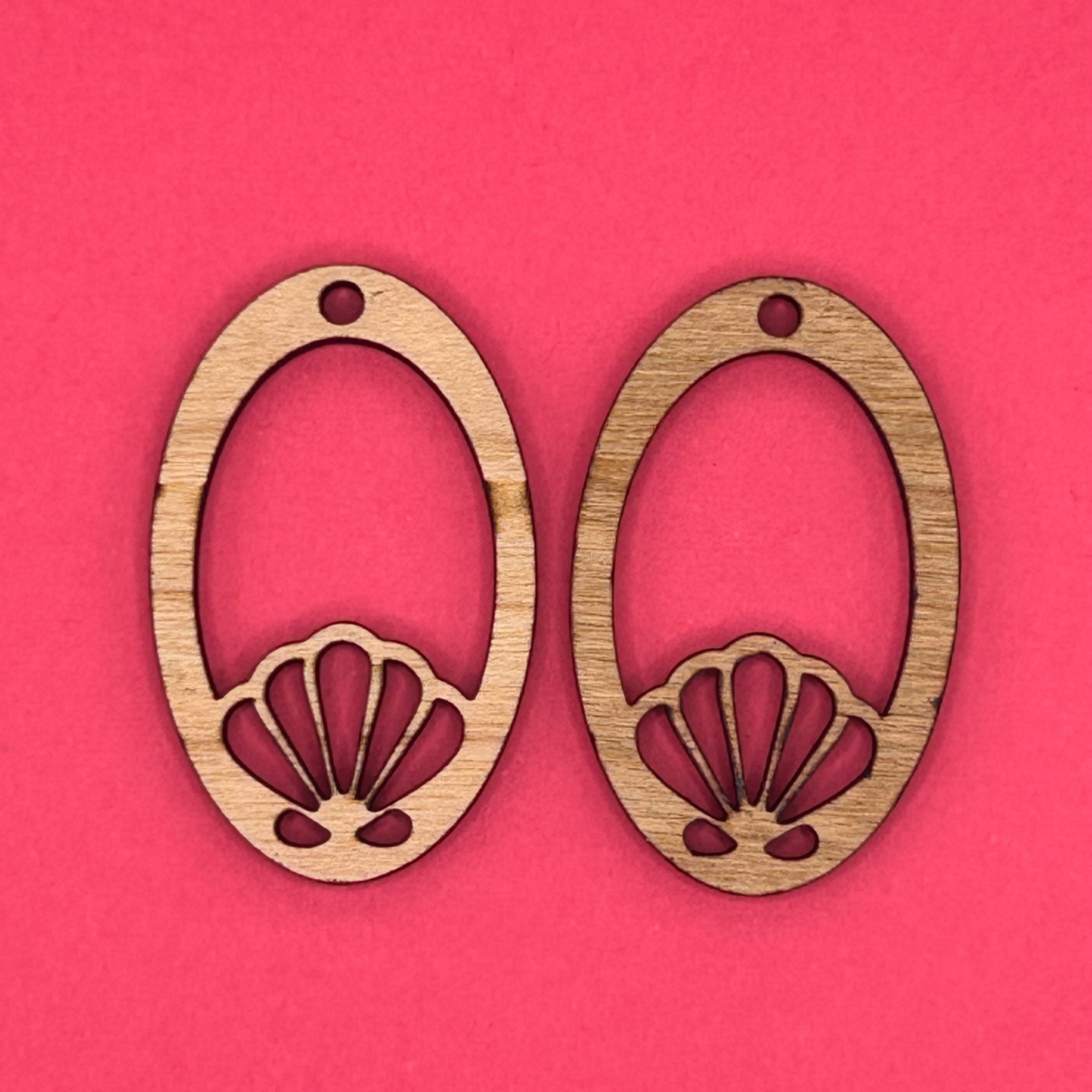 Blank Oval Shell wooden bezels