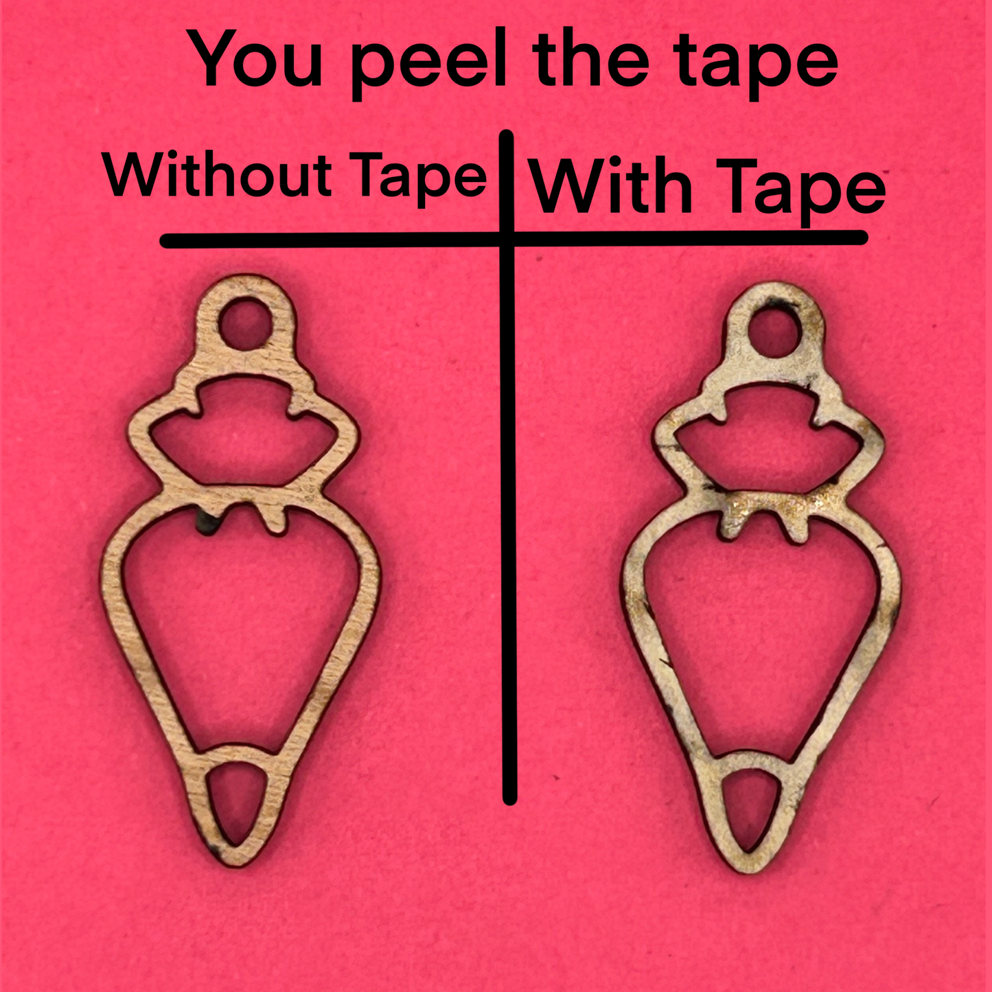 Blank Piping Bag wooden bezel