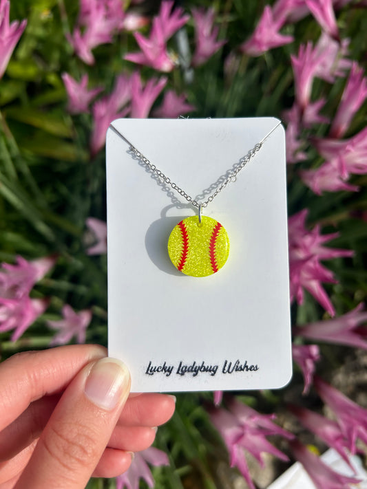 Softball necklace