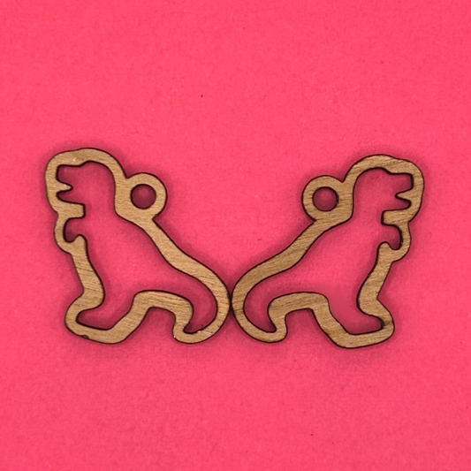 Blank T-Rex wooden bezels