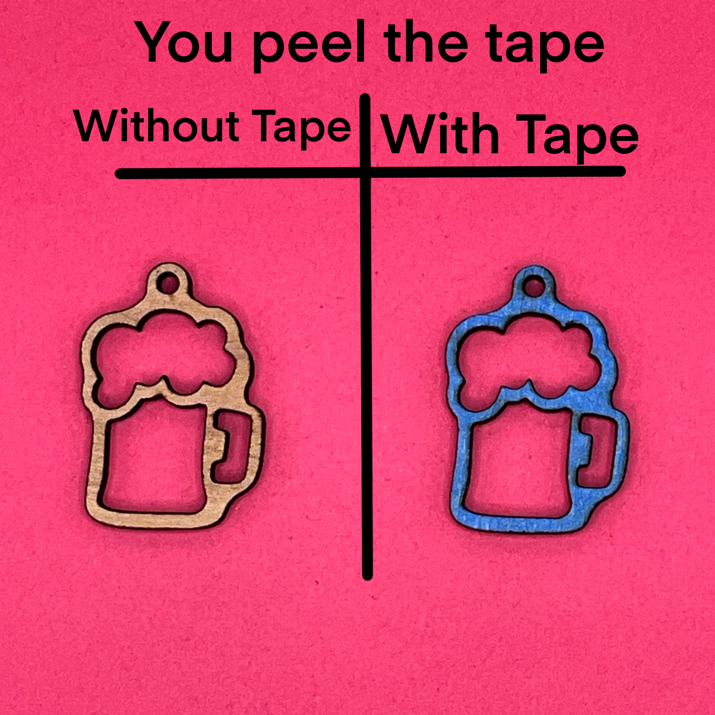 Blank Beer wooden bezels