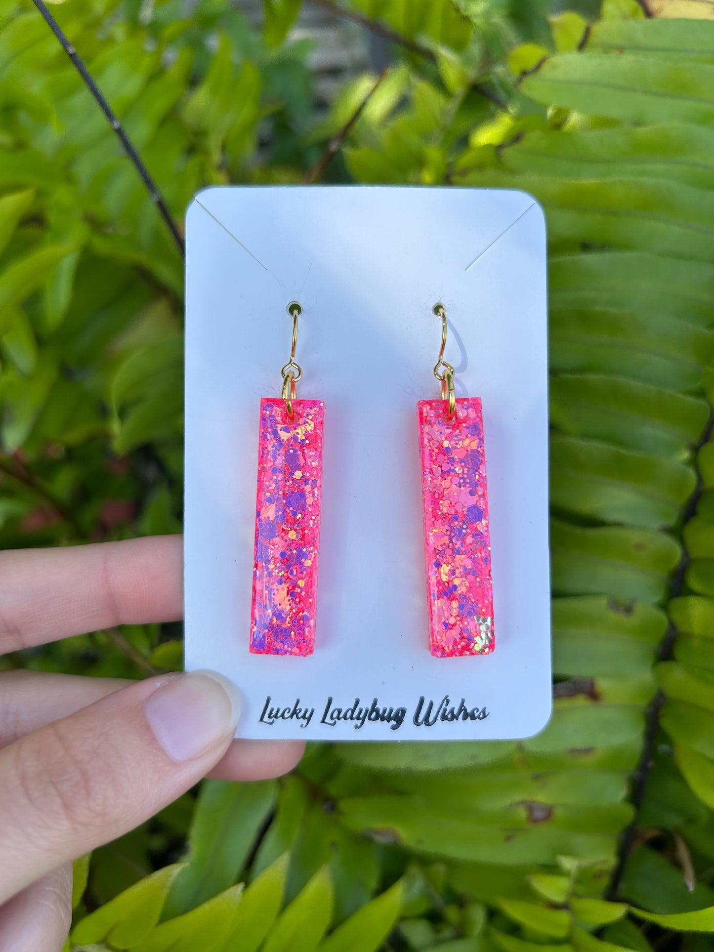 Small Peony earrings