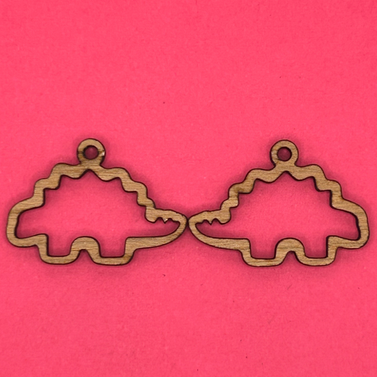 Blank Stegosaurus wooden bezels
