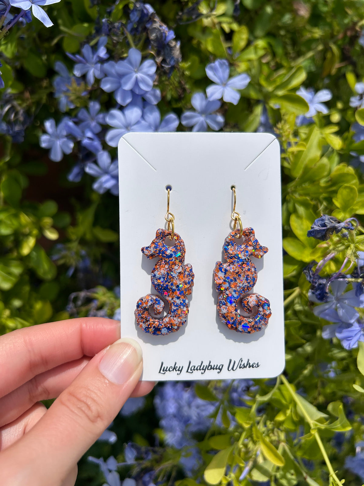 Seahorse earrings