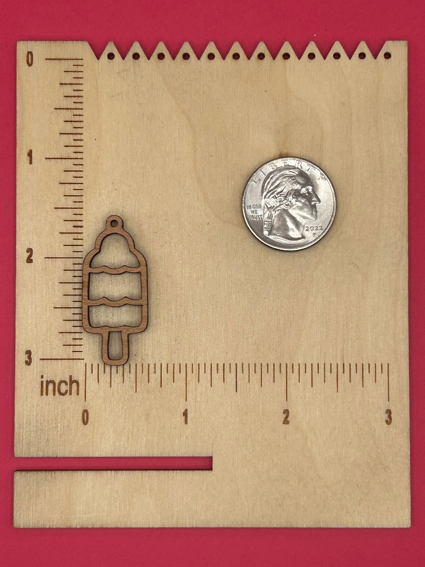 Blank Bomb Pop wooden bezels