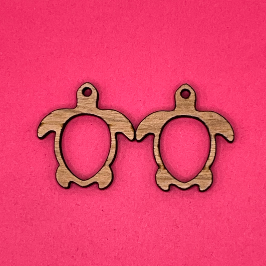 Blank Turtle w/Open Belly wooden bezels