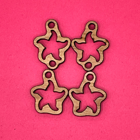 Blank 2 Tier Starfish wooden bezels