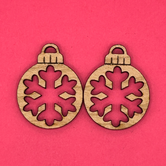 Blank Snowflake Ornament wooden bezel