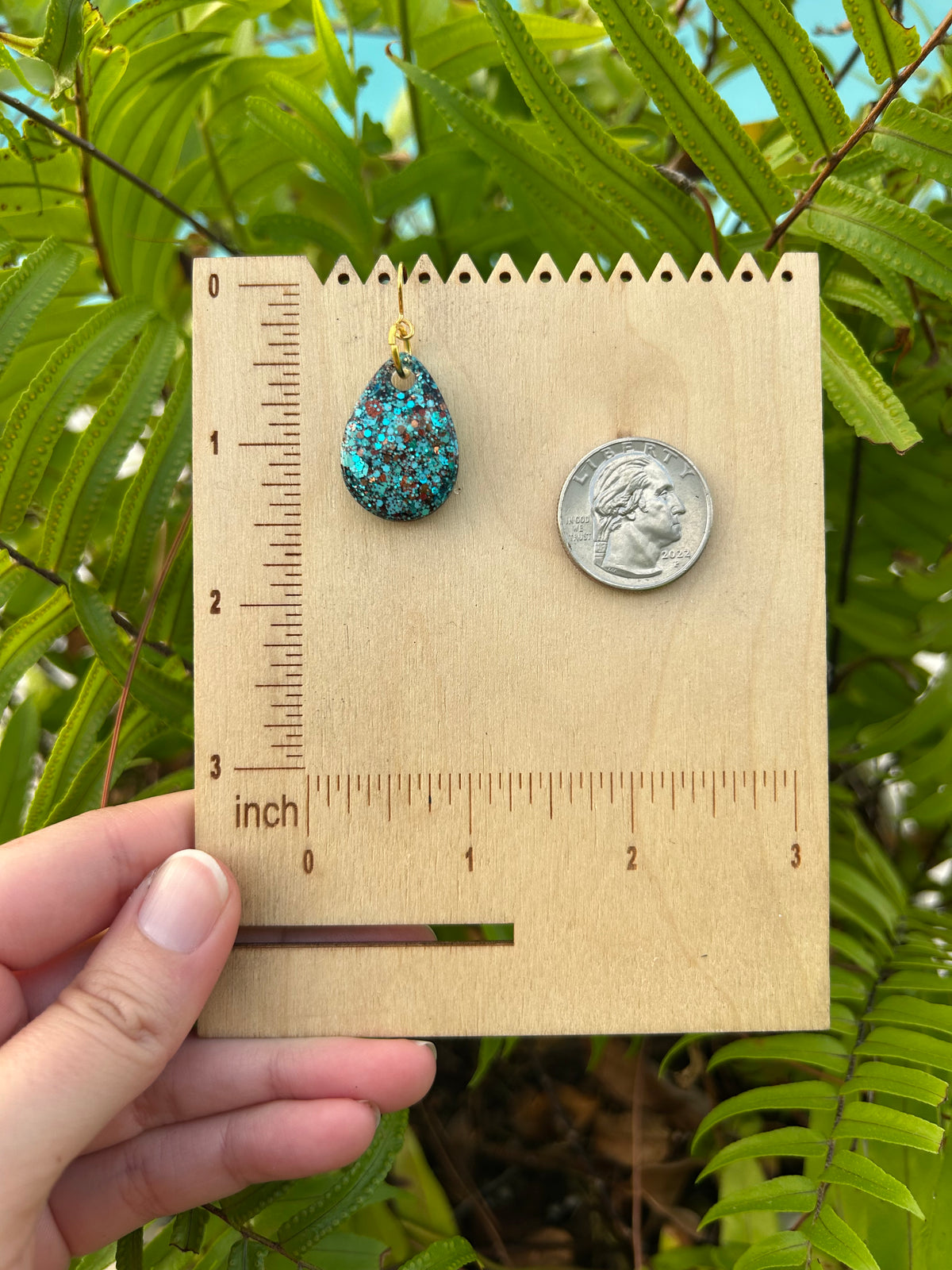 Small Turquoise Cowgirl earrings