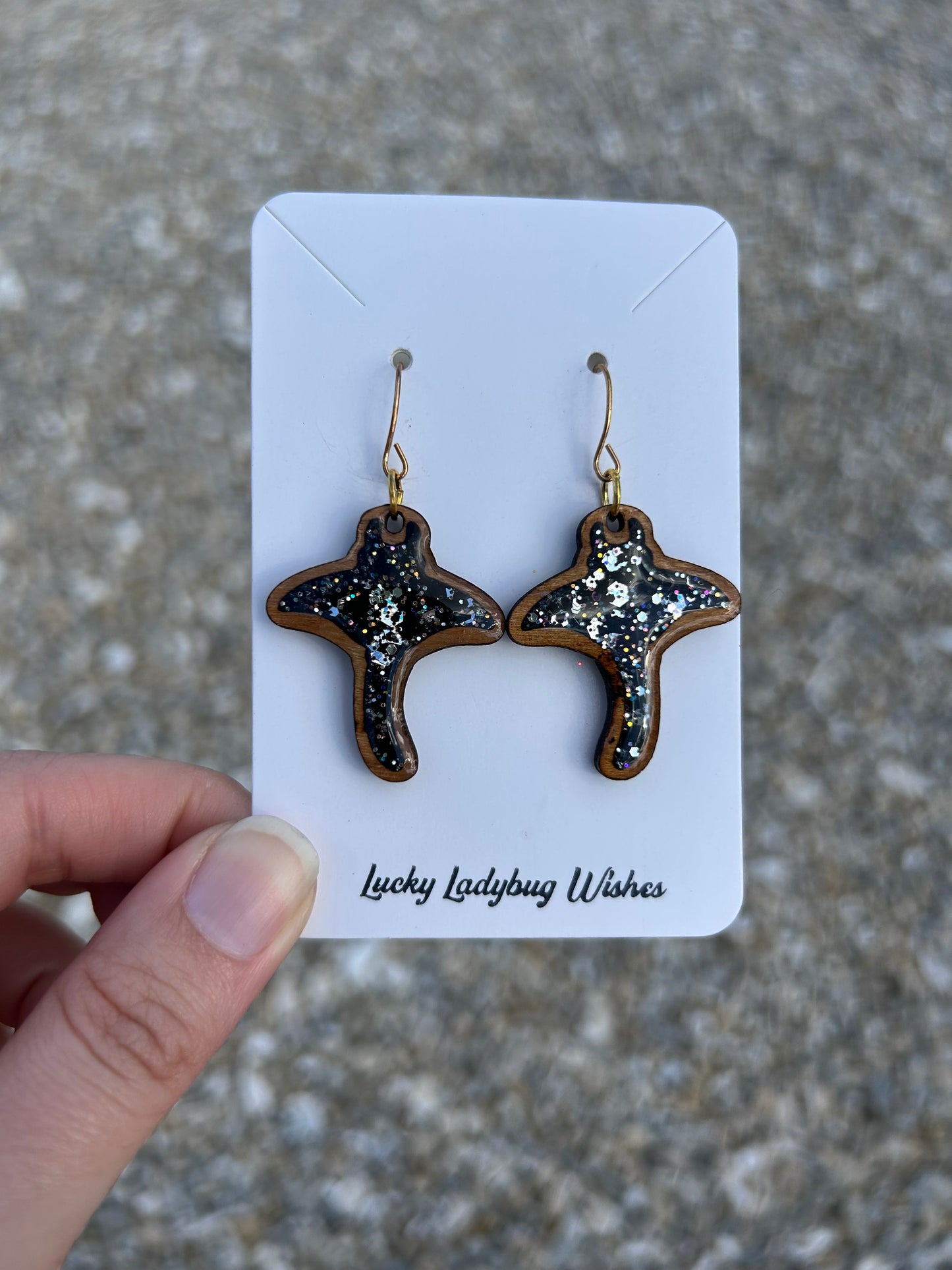 Manta Ray earrings