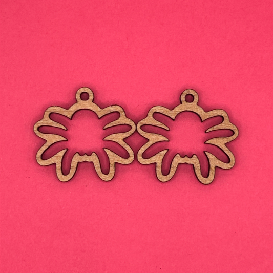 Blank spider wooden bezels