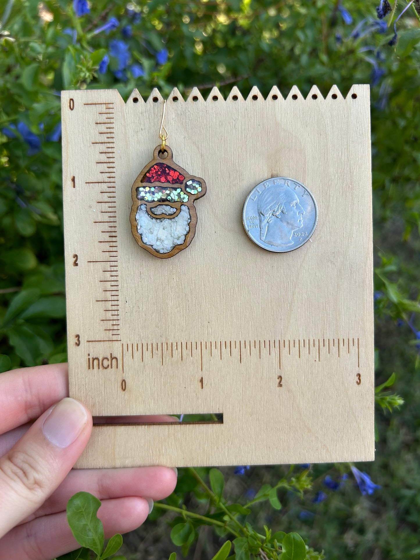 Santa earrings