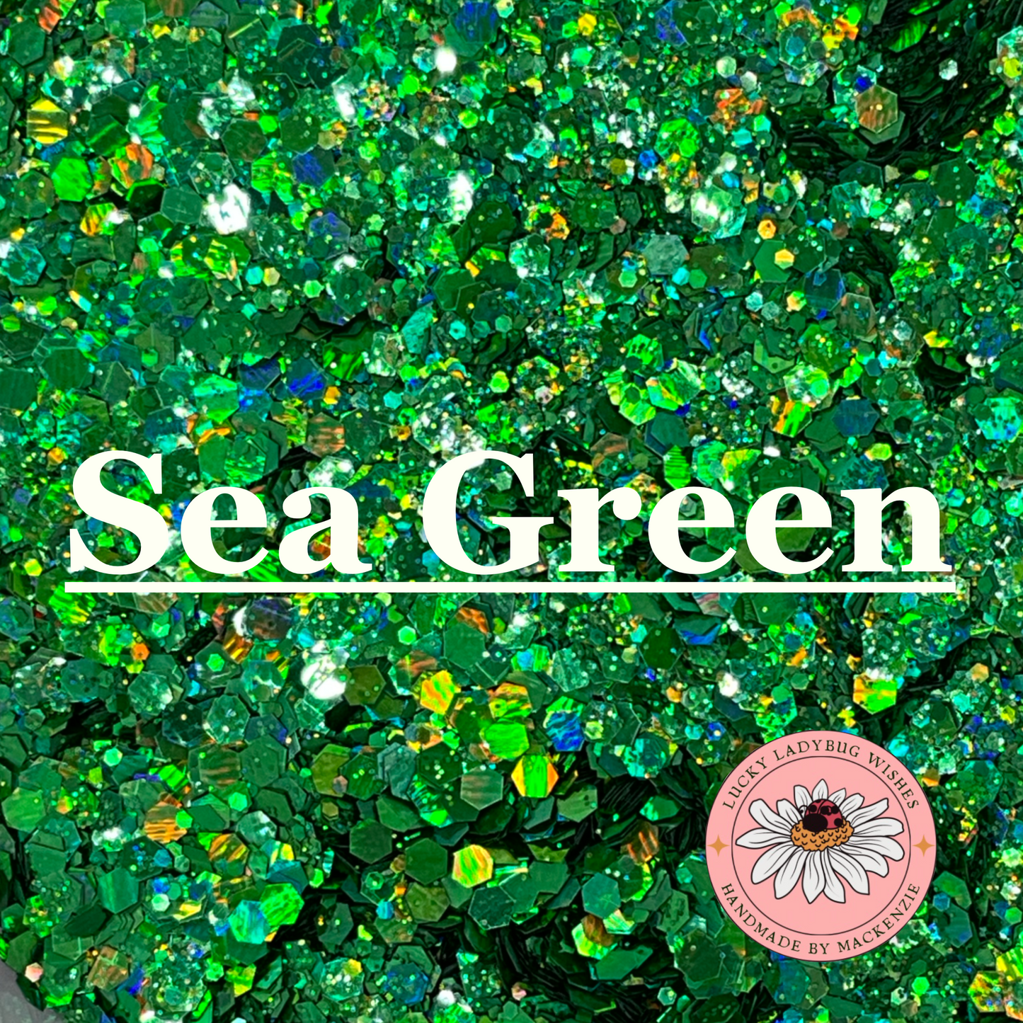 Sea Green Glitter