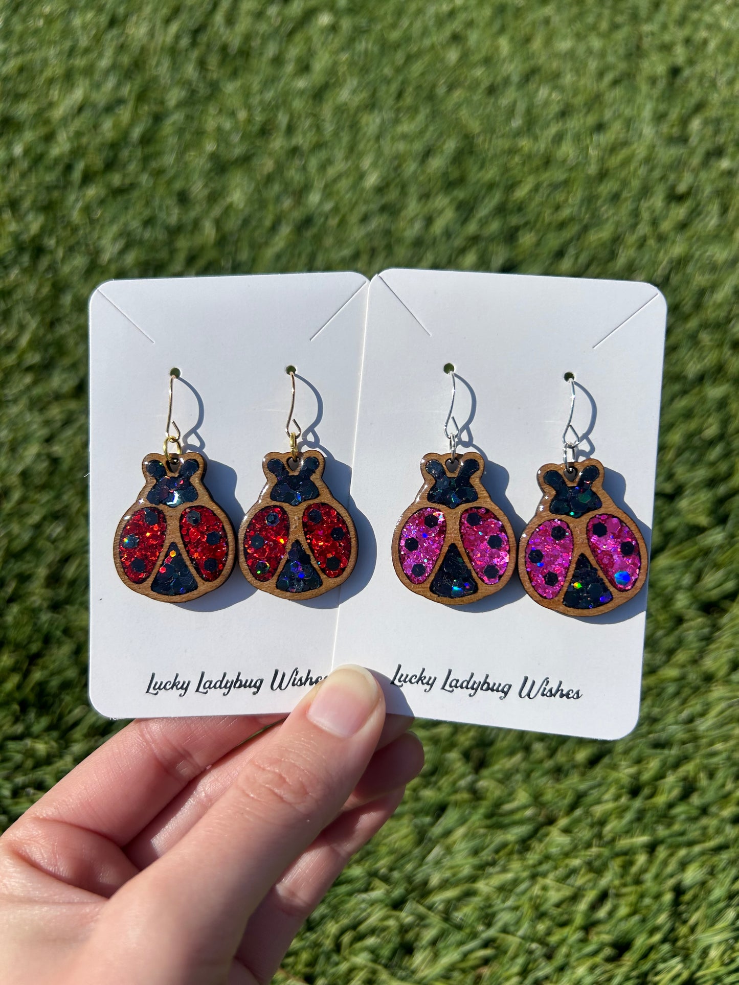 Ladybug earrings