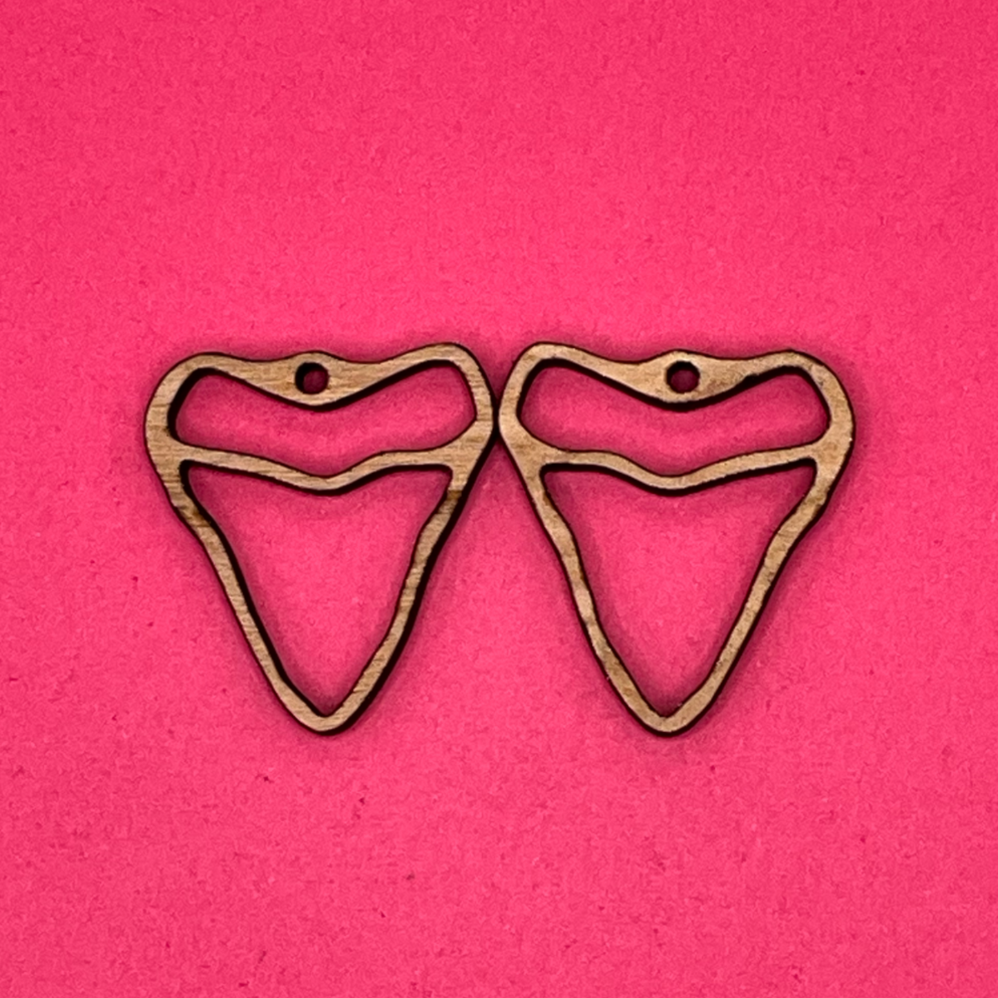 Blank Shark Tooth wooden bezels