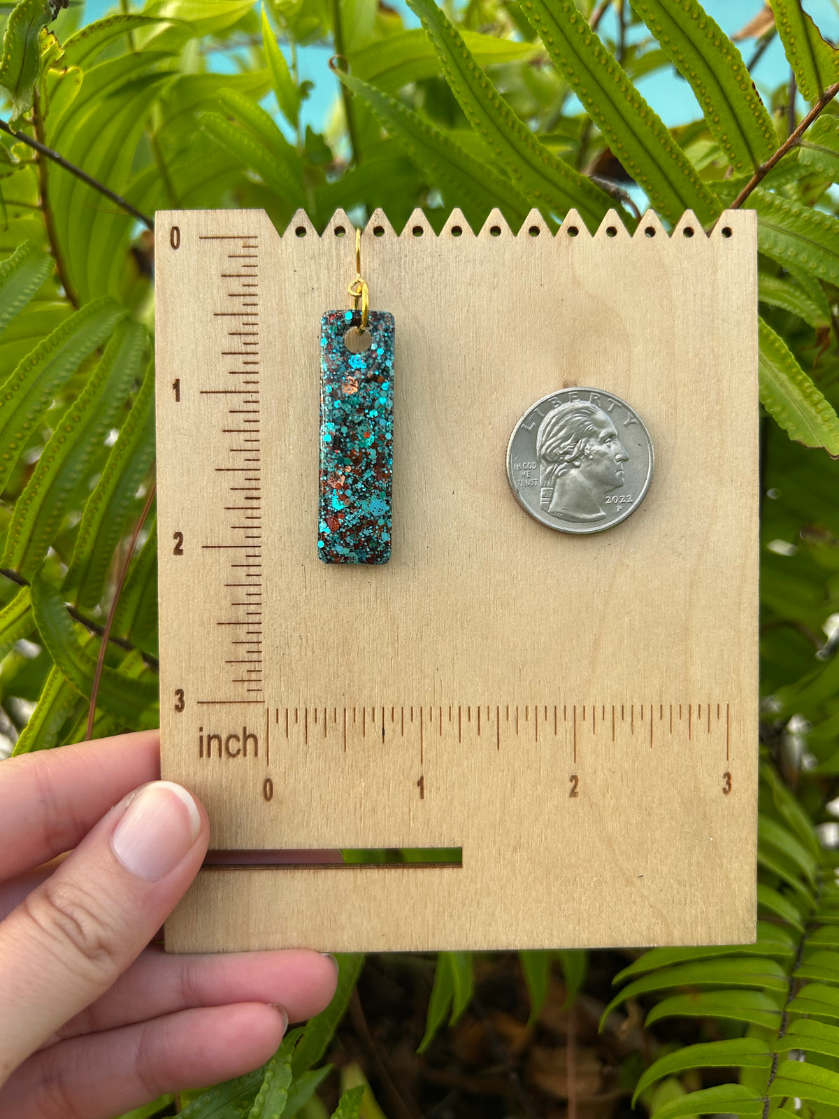 Small Turquoise Cowgirl earrings
