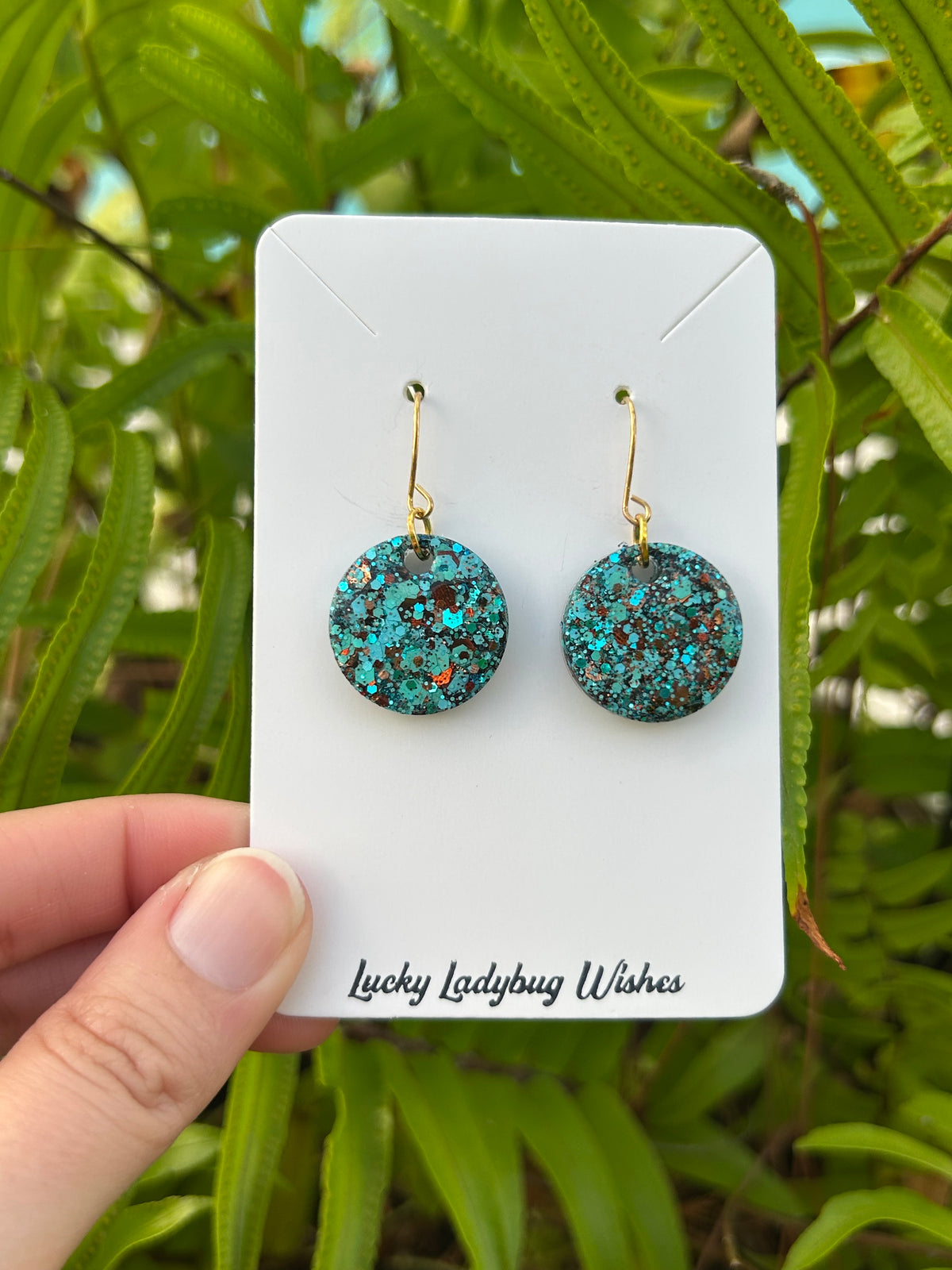 Small Turquoise Cowgirl earrings