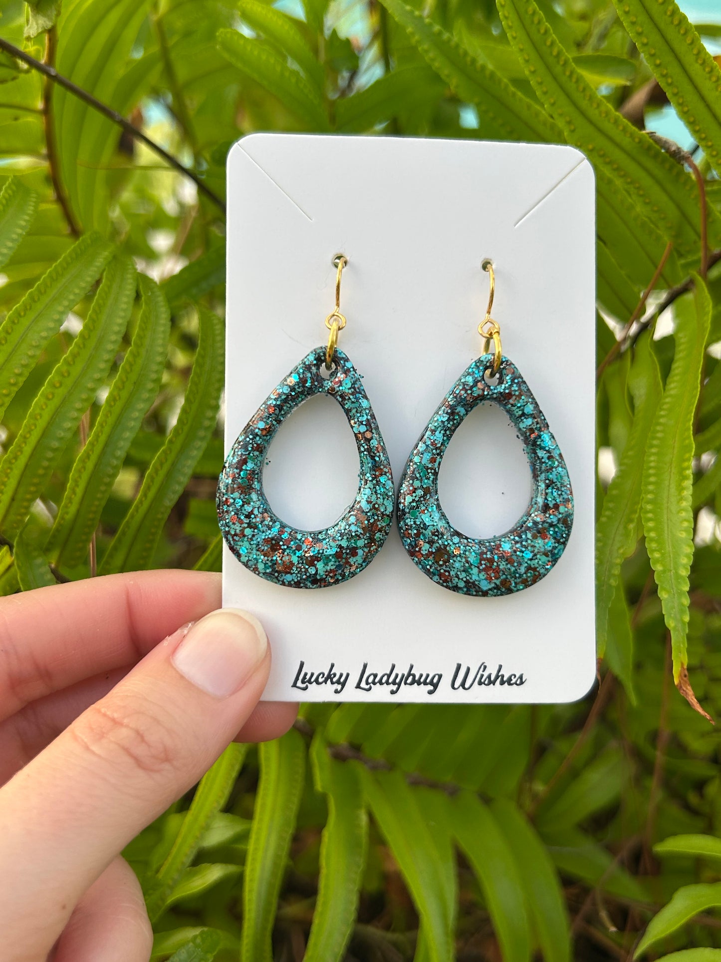 Small Turquoise Cowgirl earrings