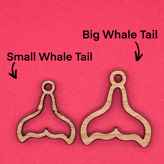 Blank Whale Tails wooden bezels