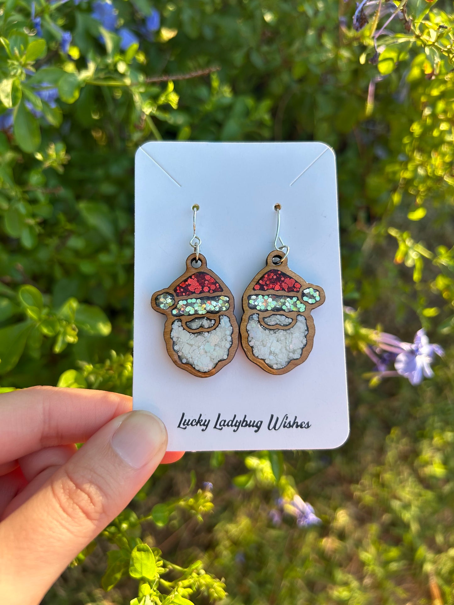 Santa earrings