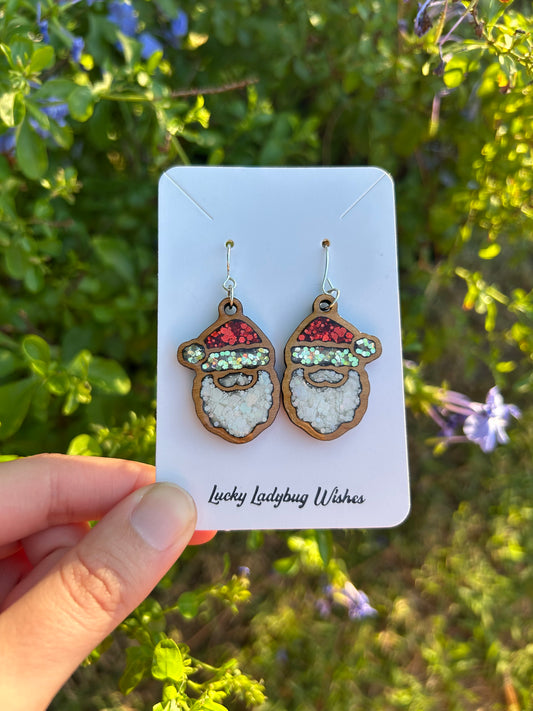Santa earrings