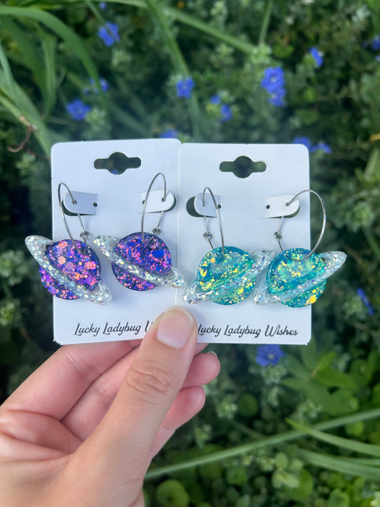 Planet earrings