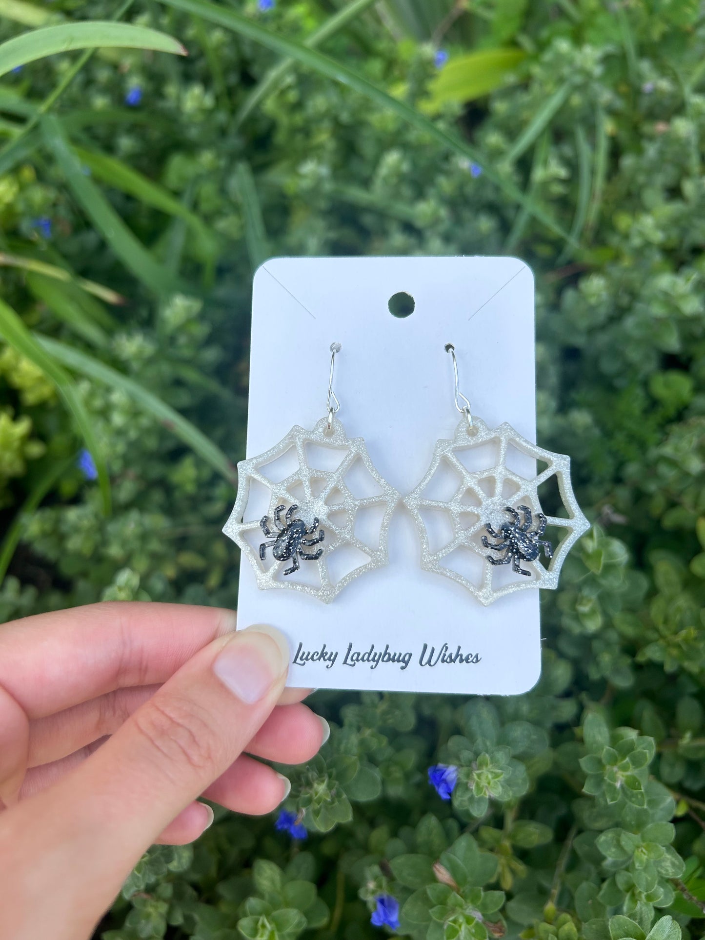 Spiderweb earrings
