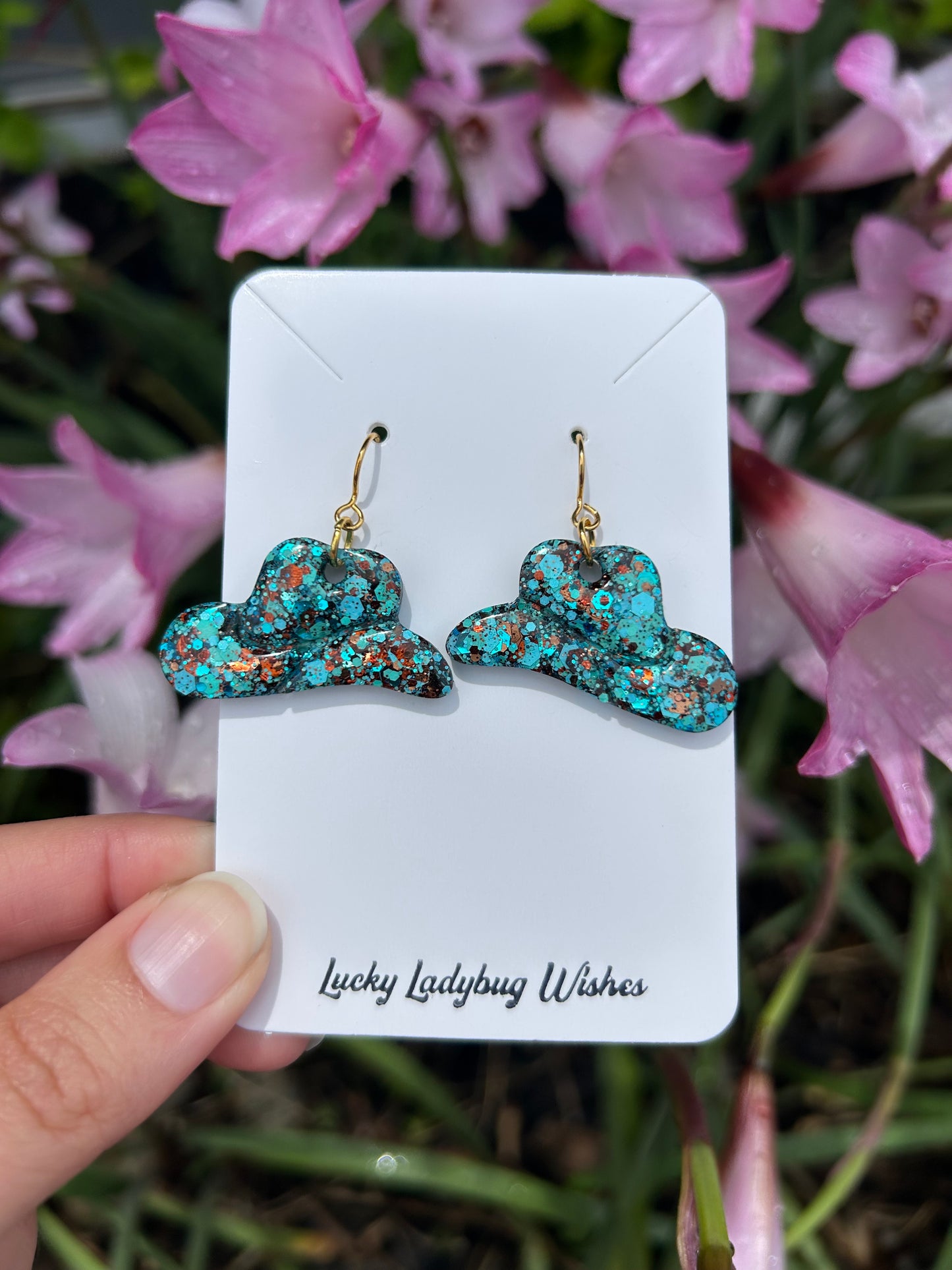 Cowgirl Hat earrings