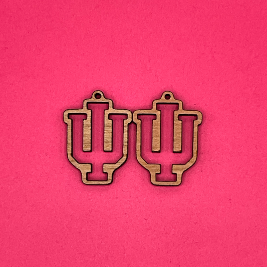 Blank Indiana Logo wooden bezels