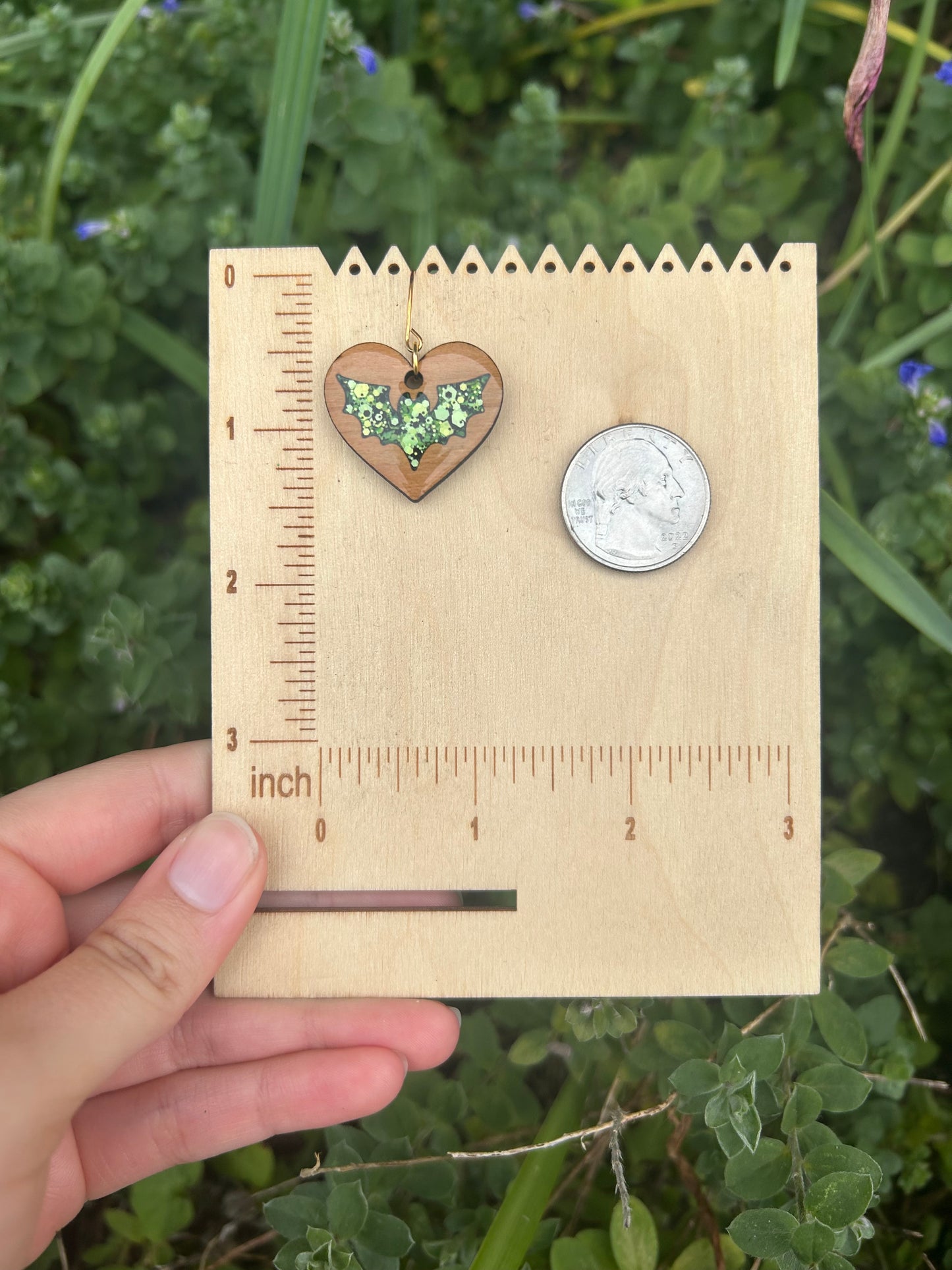 Bat Heart earrings