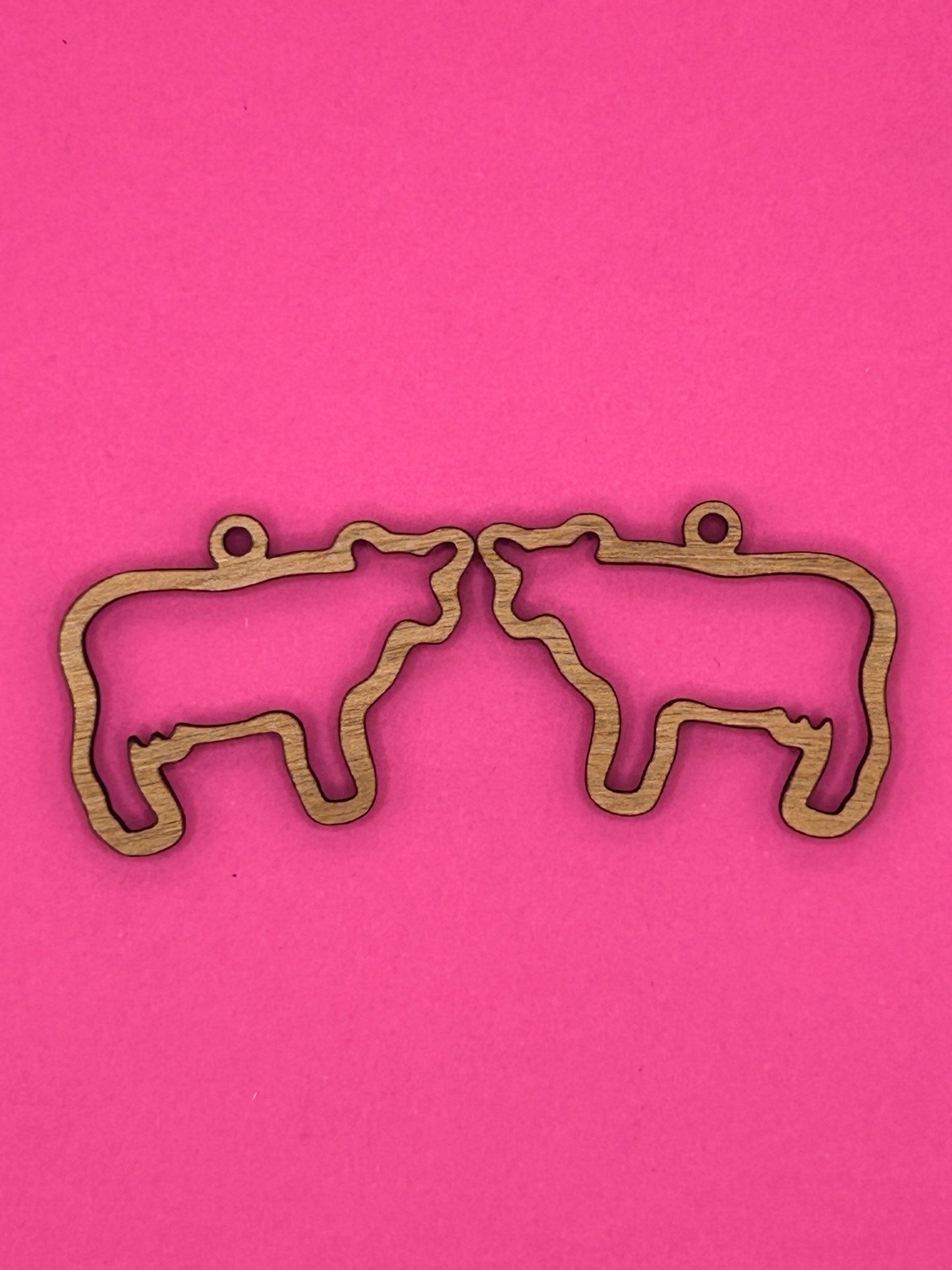 Blank cow wooden bezel
