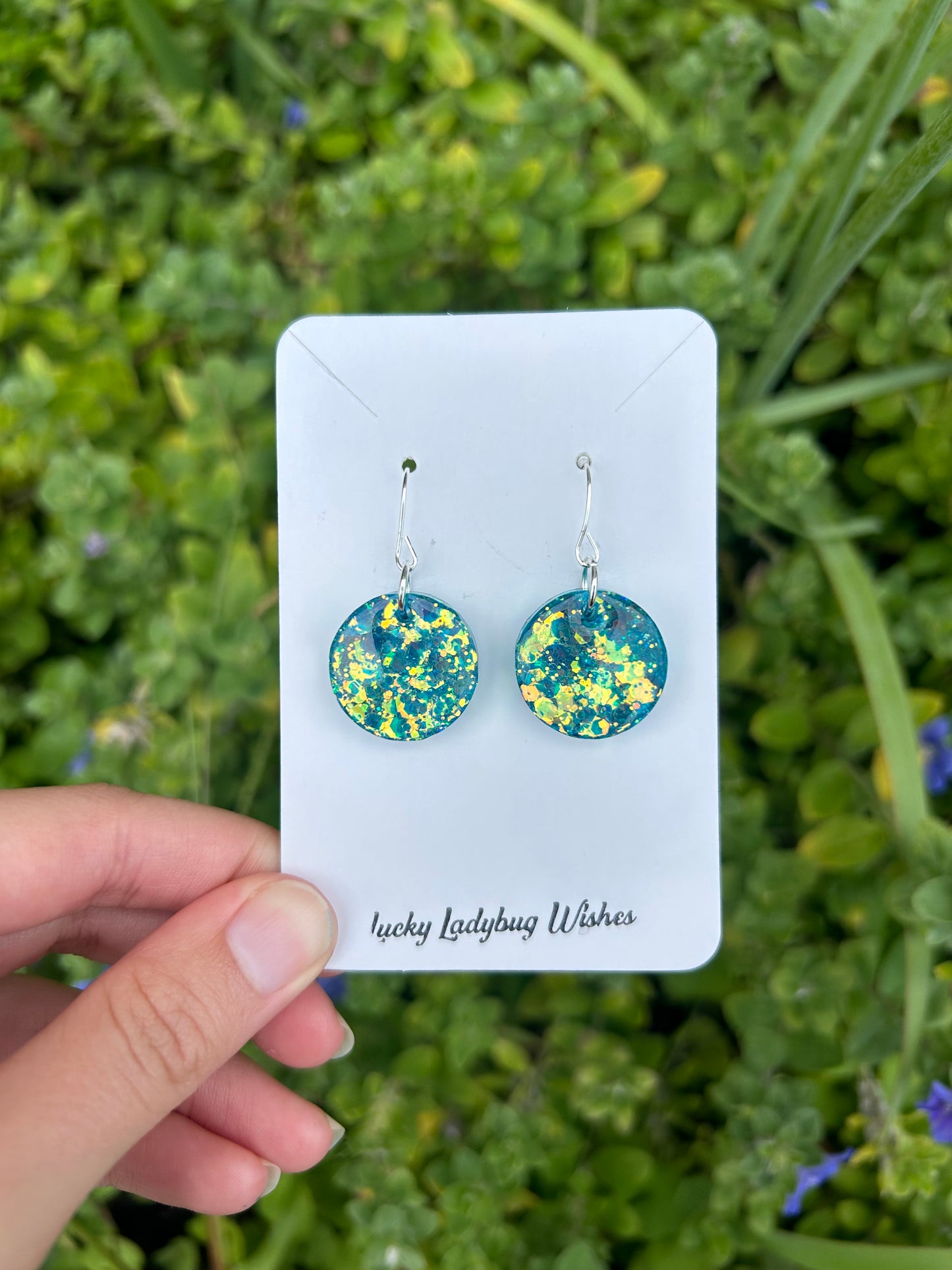 Small Iris earrings