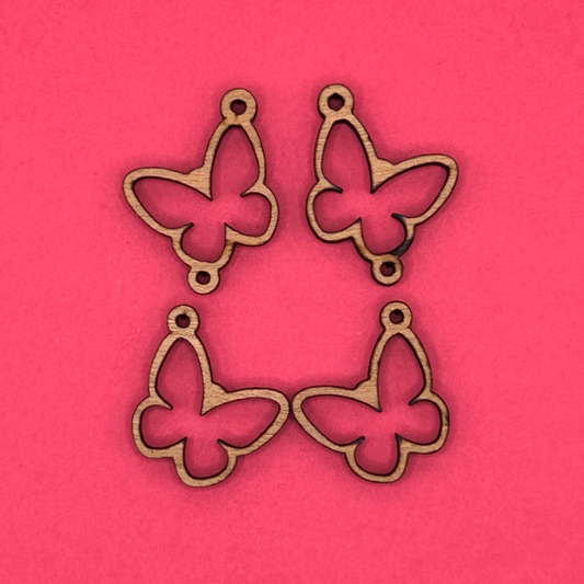 Blank 2 Tier Butterfly wooden bezels