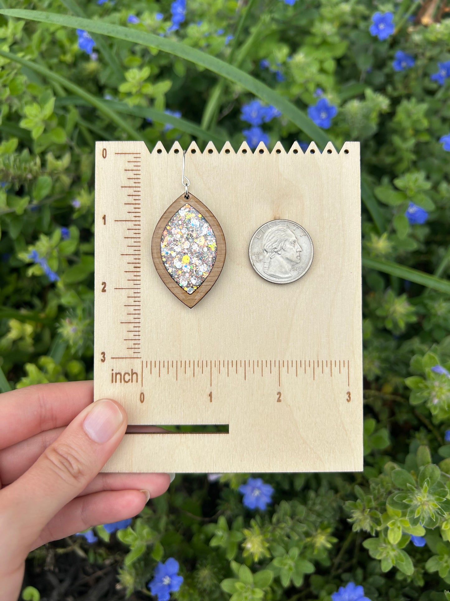 Karry wooden earrings