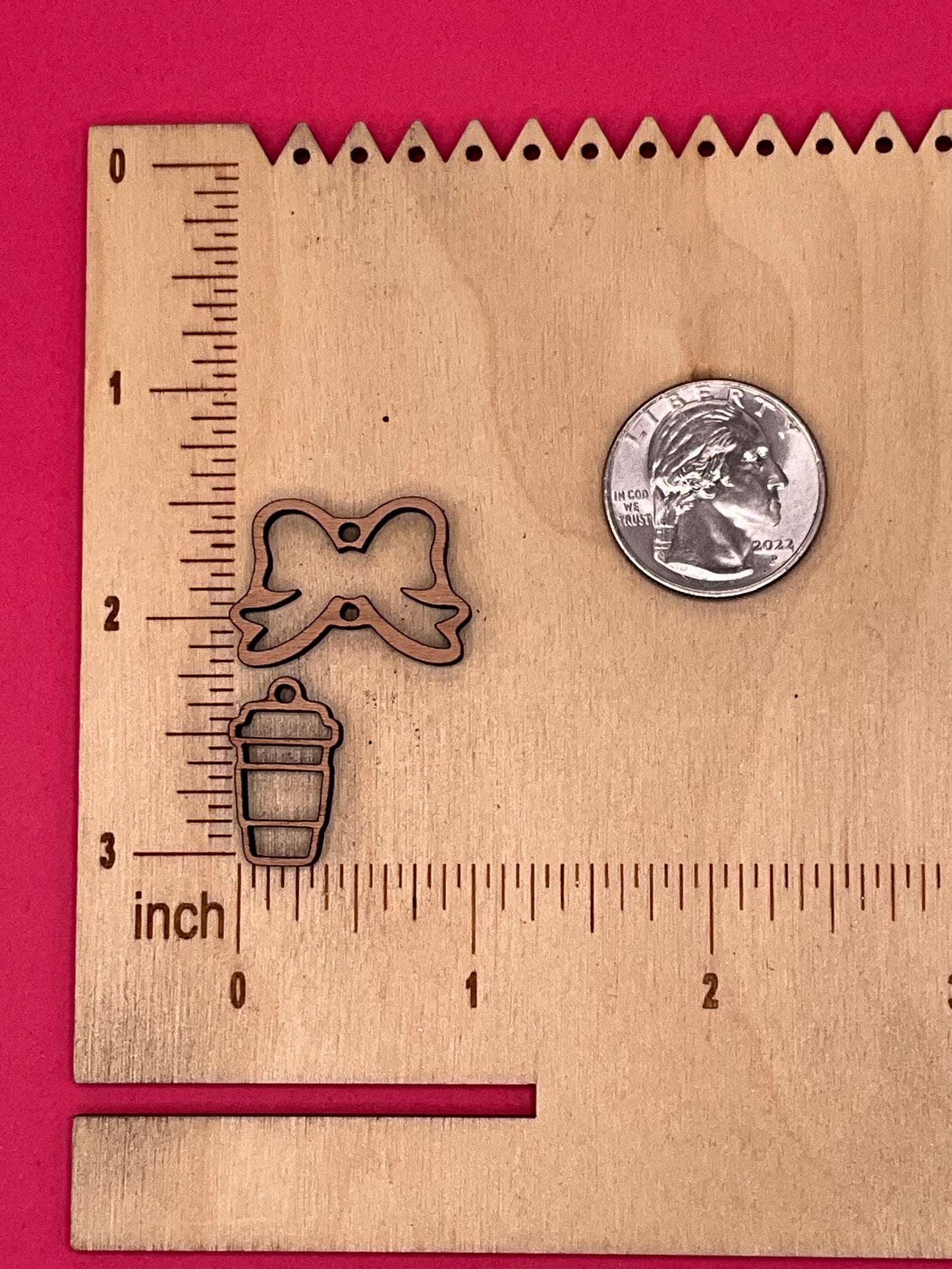 Blank Bow Latte wooden bezels