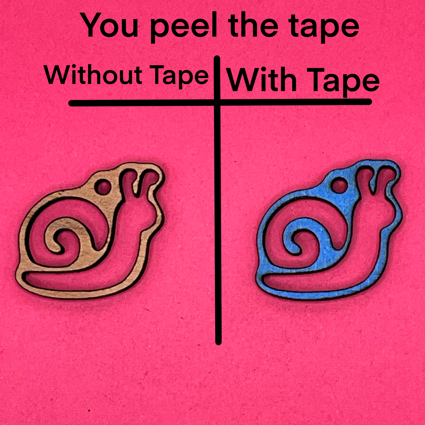 Blank Snail wooden bezels
