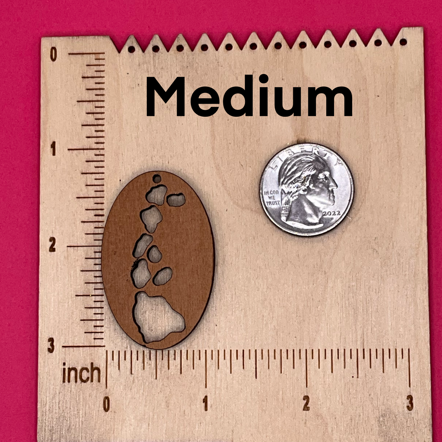 Blank Hawaii Oval wooden bezel