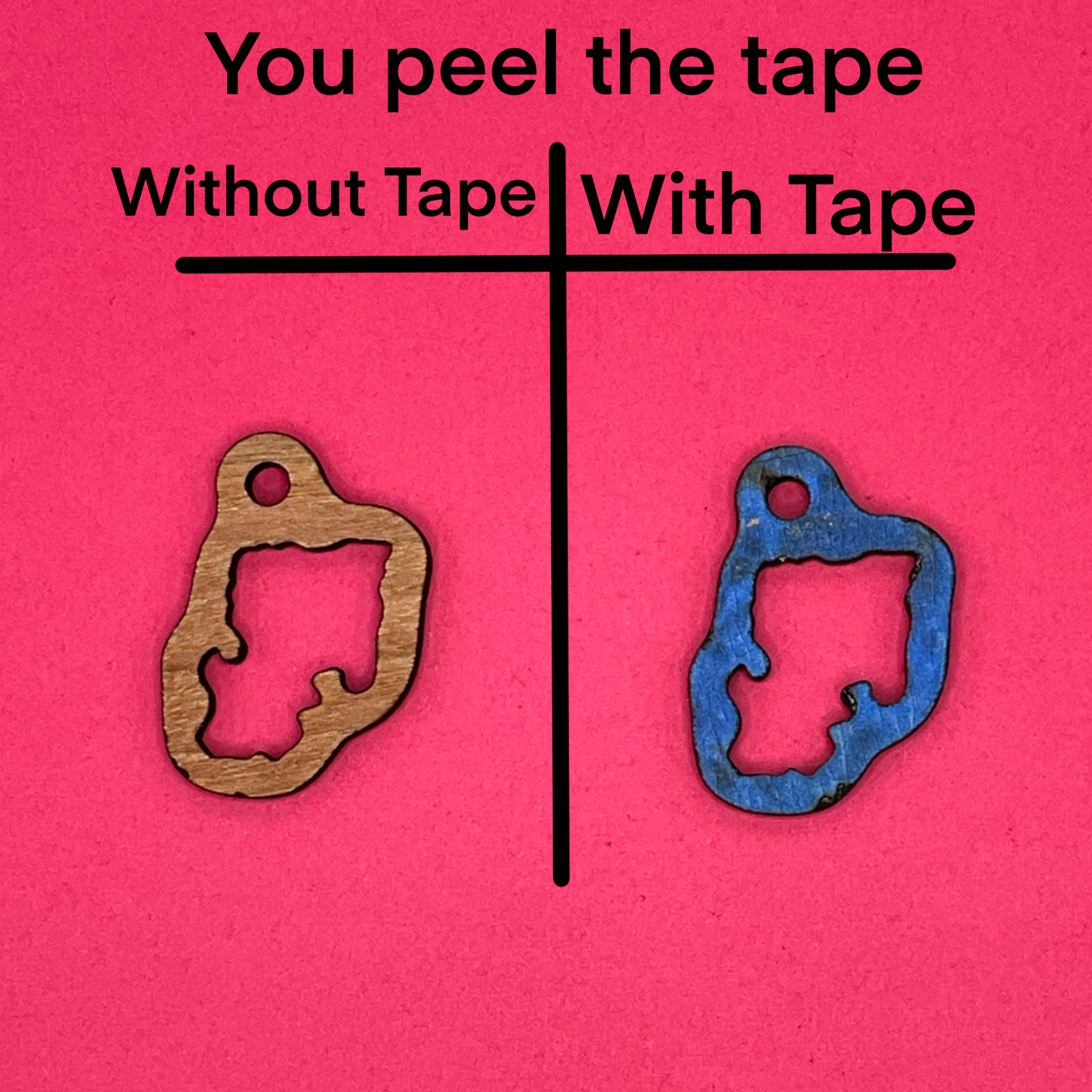 Blank Hawaiian islands wooden bezel