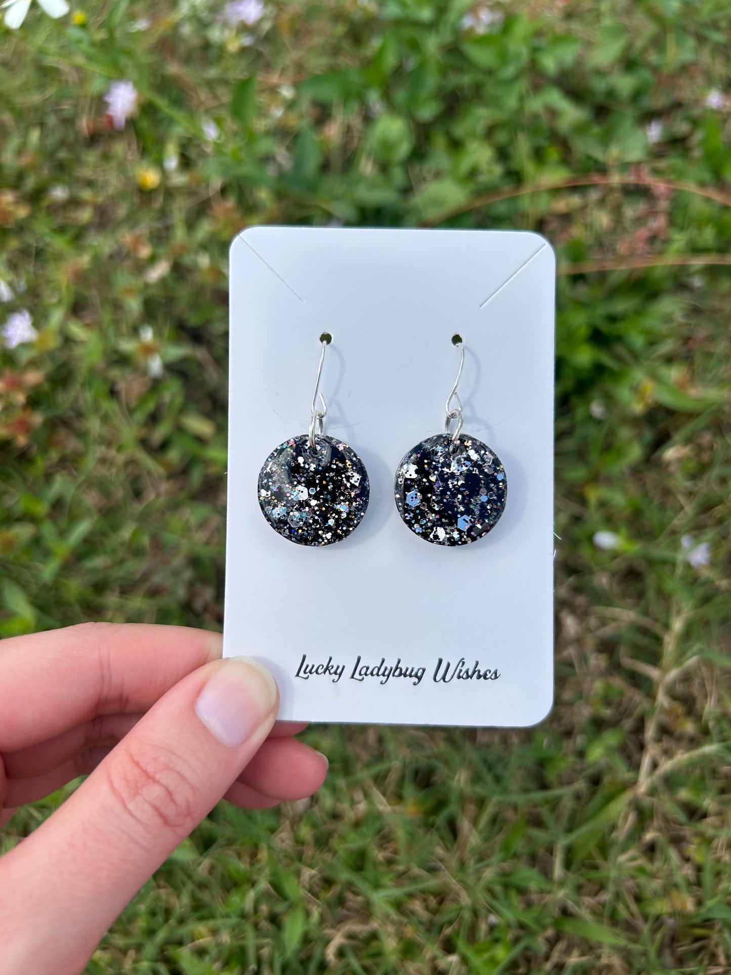 Small eclipse earrings
