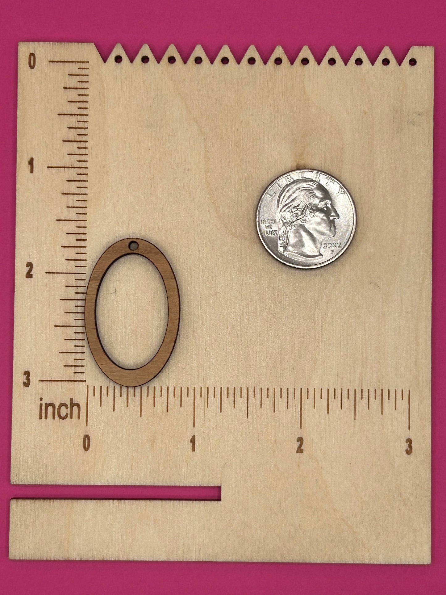 Blank oval wooden bezels