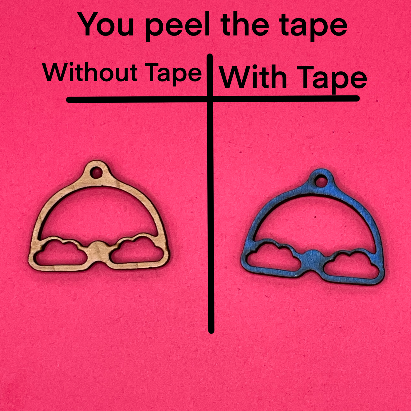 Blank Rainbow wooden bezels