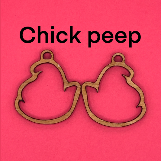 Blank Peeps wooden bezels