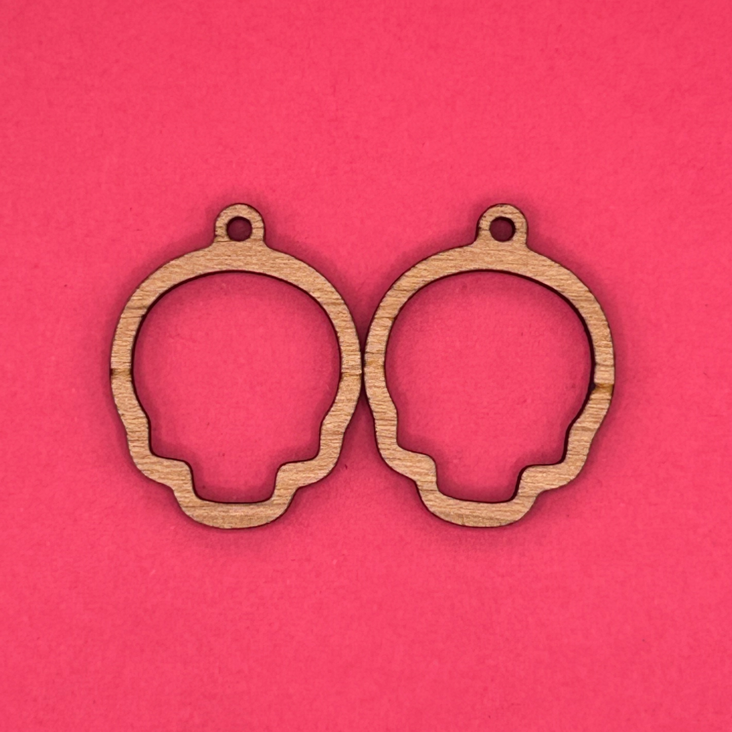 Blank Skull wooden bezels