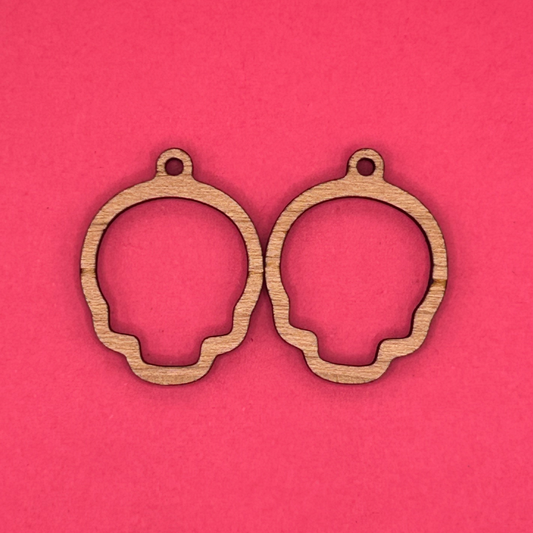 Blank Skull wooden bezels