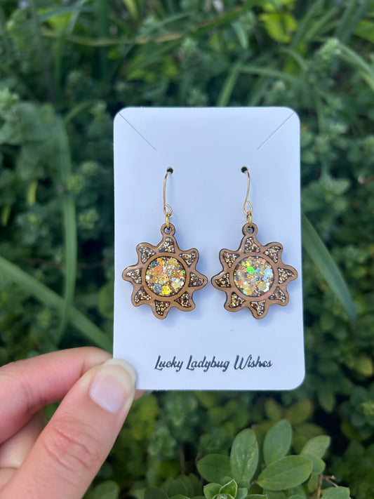Sun earrings