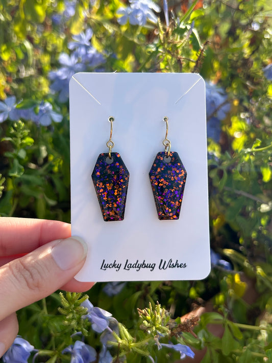 Coffin earrings