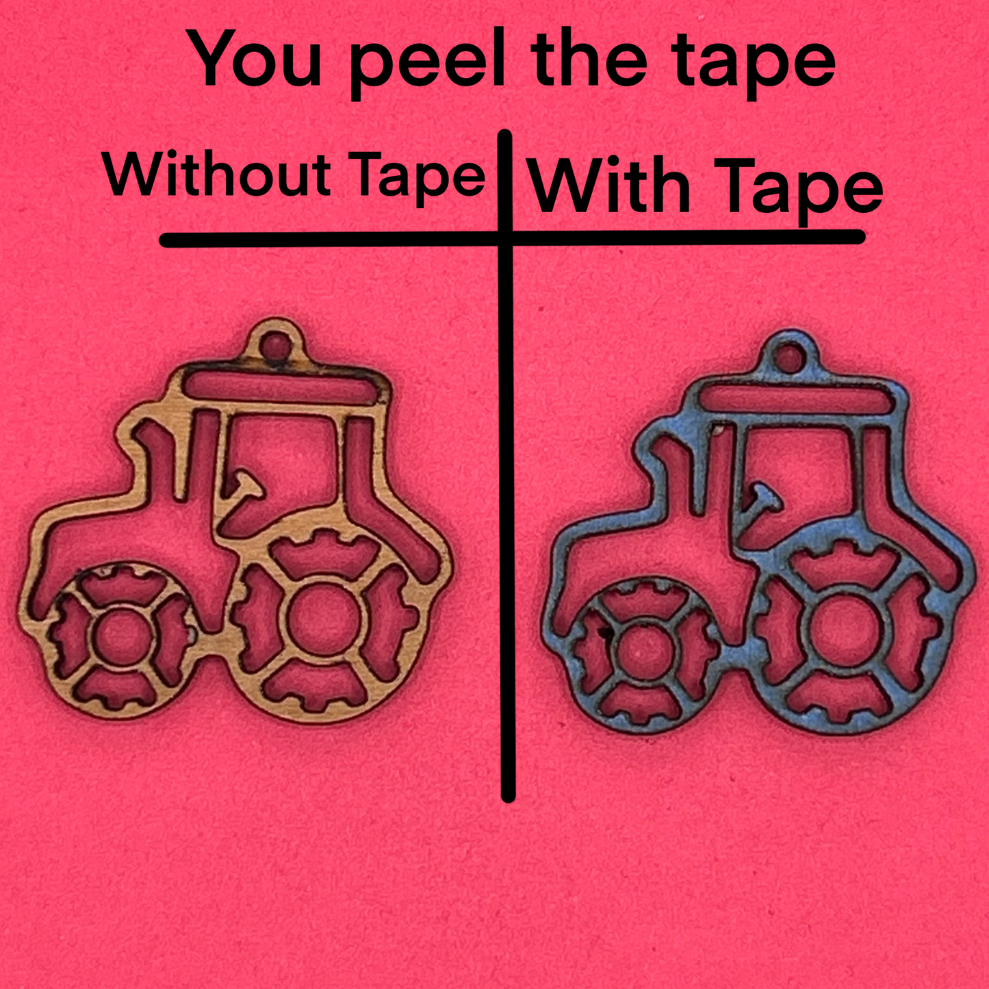 Blank Tractor wooden bezel