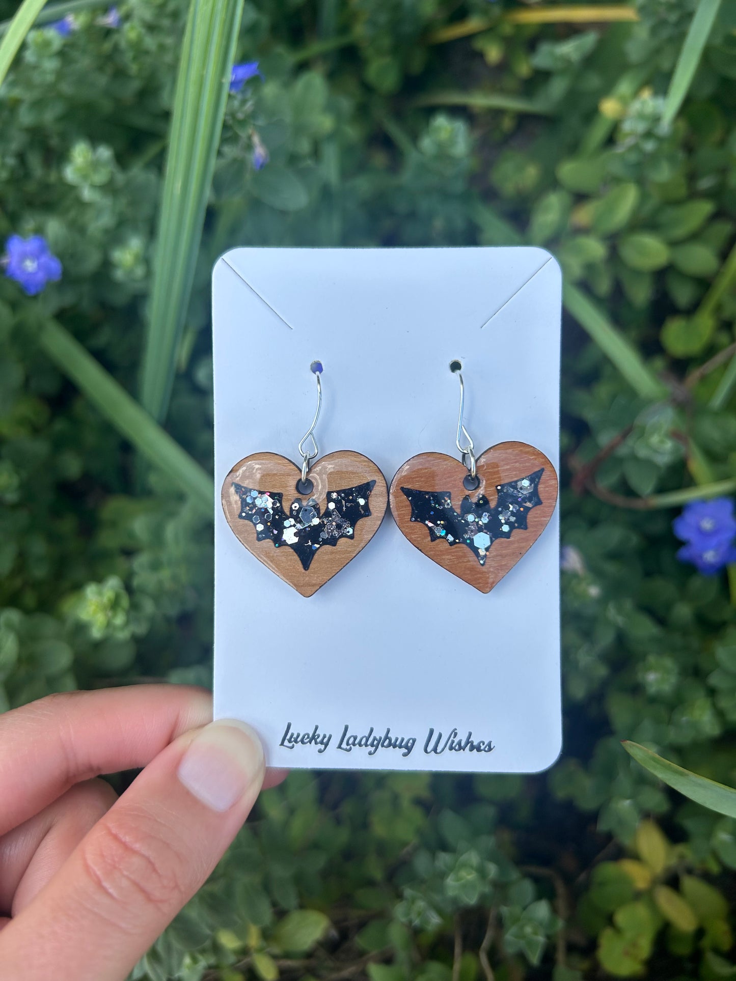 Bat Heart earrings