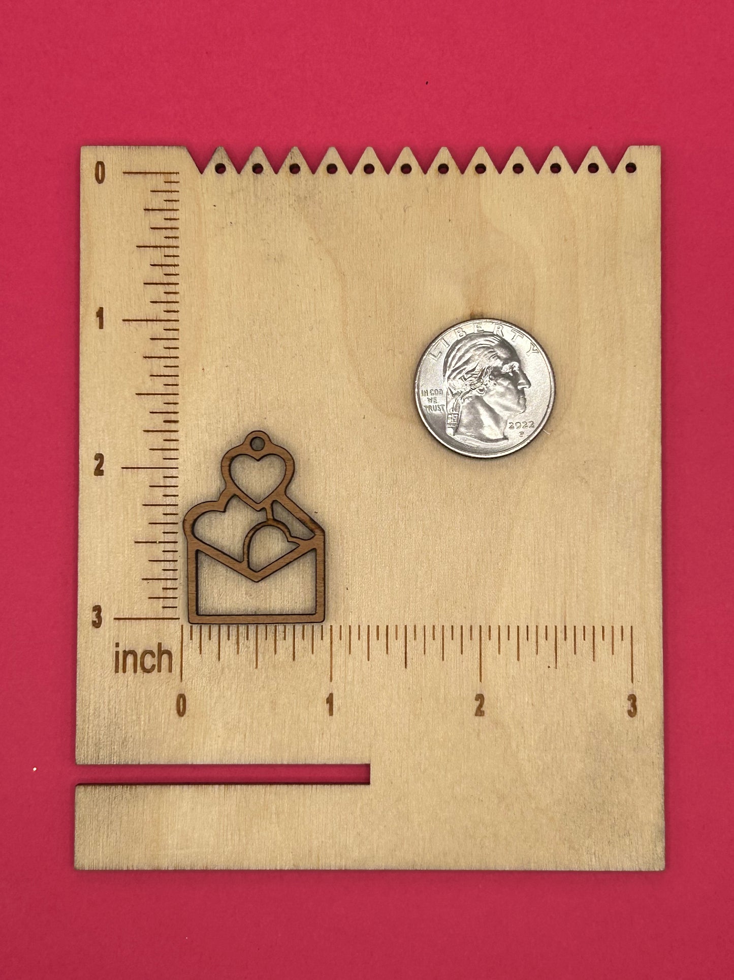 Blank love letter wooden bezel