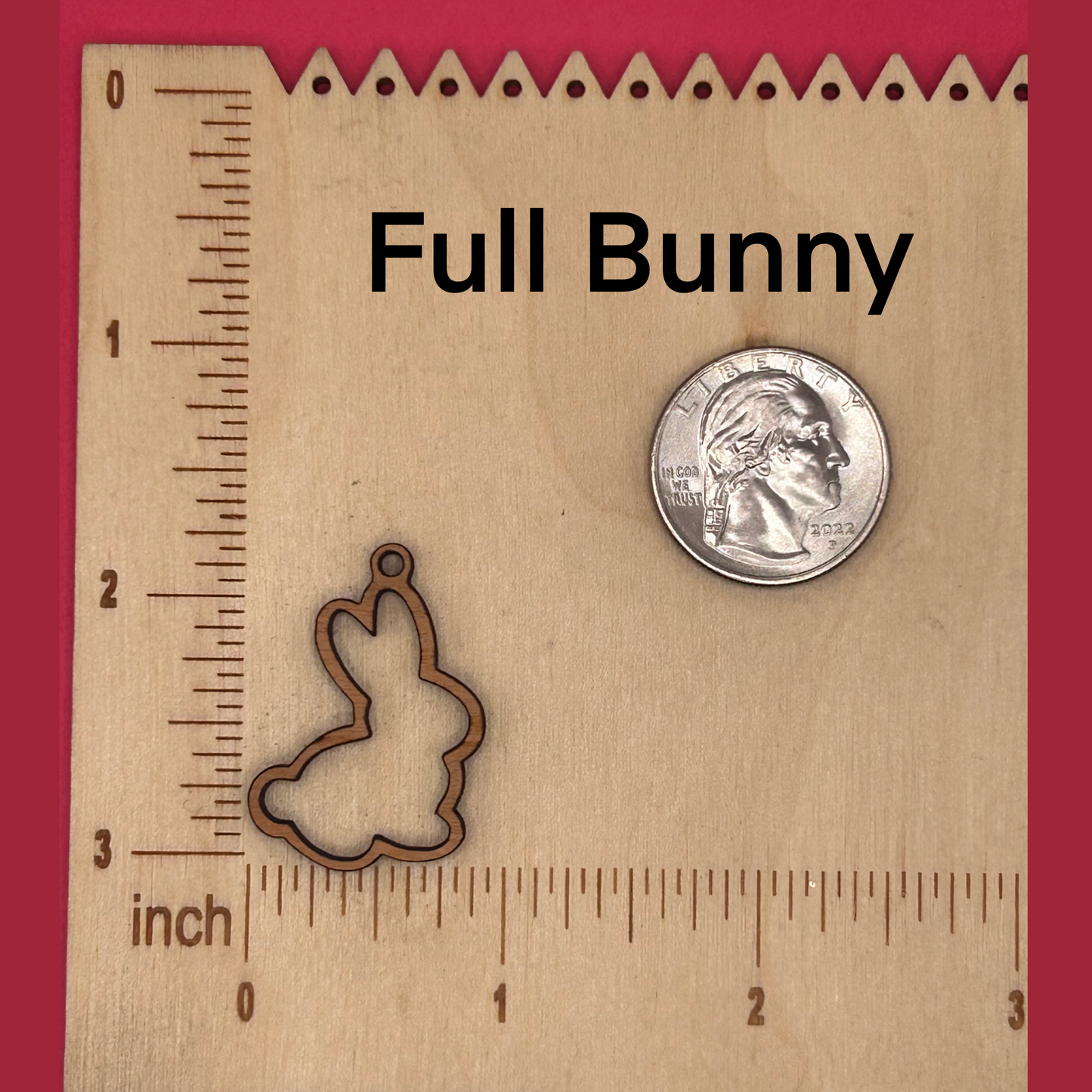 Blank bunny wooden bezels